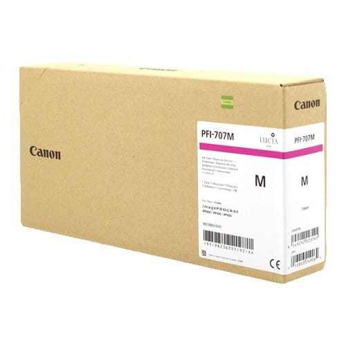 Tusz Canon PFI-707 M | magenta - karmazynowy | CF9823B001AA | ORYGINALNY