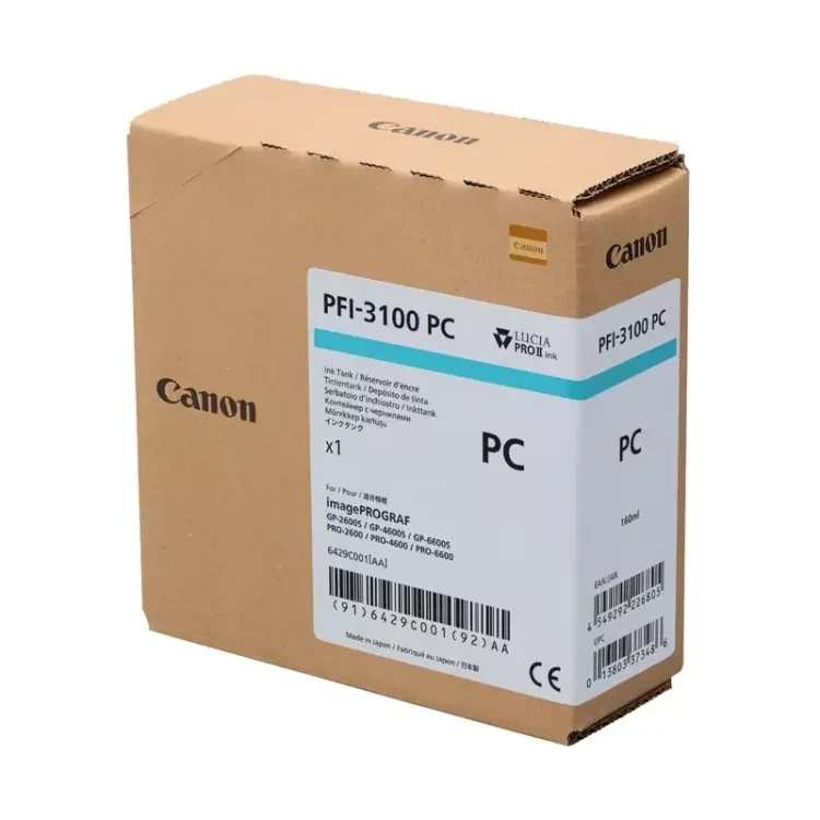 Tusz Canon PFI-3100 PC | photo cyan - błękitny foto | CF6429C001AA | ORYGINALNY