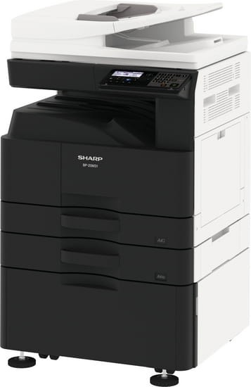 SHARP BP-20M31 - widok 3d z szufladami