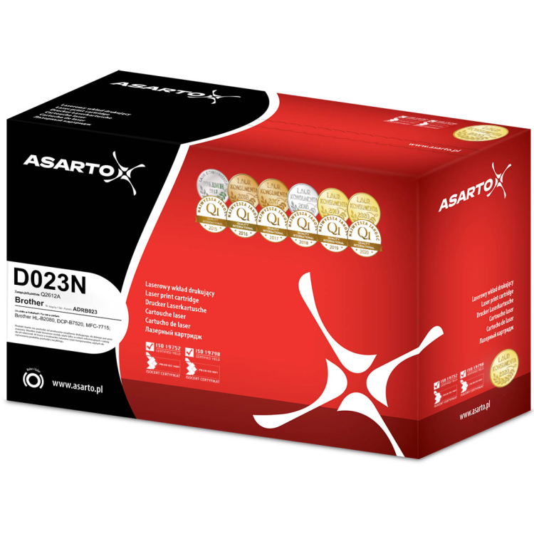 Bęben Asarto AS-LB023DN do Brother D023N | DRB023 | 12000 str. | black