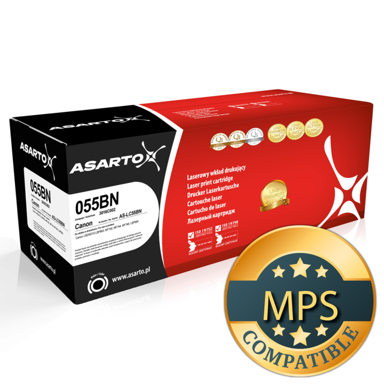 Toner Asarto AS-LC55BN do Canon 055BN | 3016C002 | 2300 str. | black