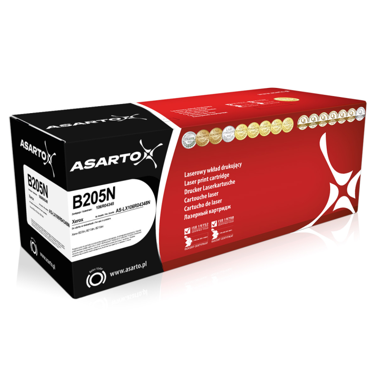 Toner Asarto AS-LX106R04348N do Xerox B205N | 106R04348 | 3000 str. | black