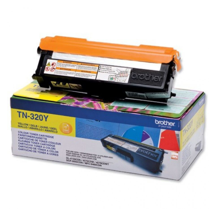 Toner Brother TN320Y do HL-4140CN/4150CDN/4570CDW | 1 500 str. | yellow