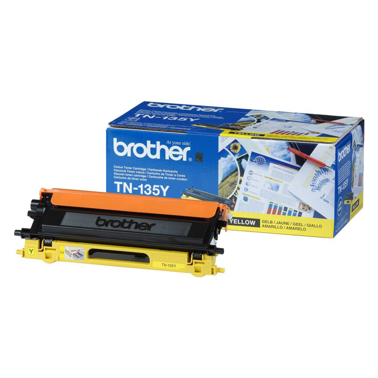 Toner Brother TN135Y do HL-4040/4070/DCP9040/9045/MFC9440/9840 | 4 000 str.| yellow