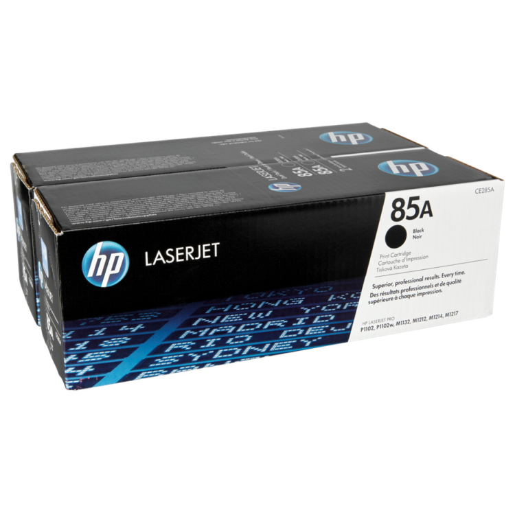 Zestaw dwóch tonerów HP 85A do LaserJet Pro P1102,M1132 | 2 x 1 600 str. | black CE285AD