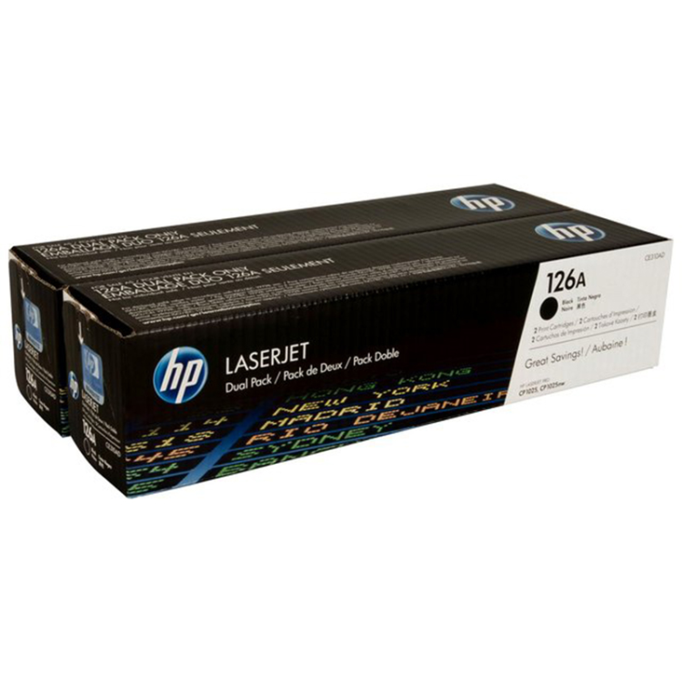 Zestaw trzech tonerów HP 126A do LJ Pro CP1025, M175/275 | 3 x 1000 str. | CMY CF341A