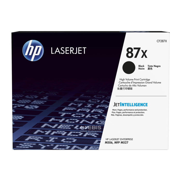 Toner HP 87X do LaserJet Enterprise M506/527 | 18 000 str. | black CF287X