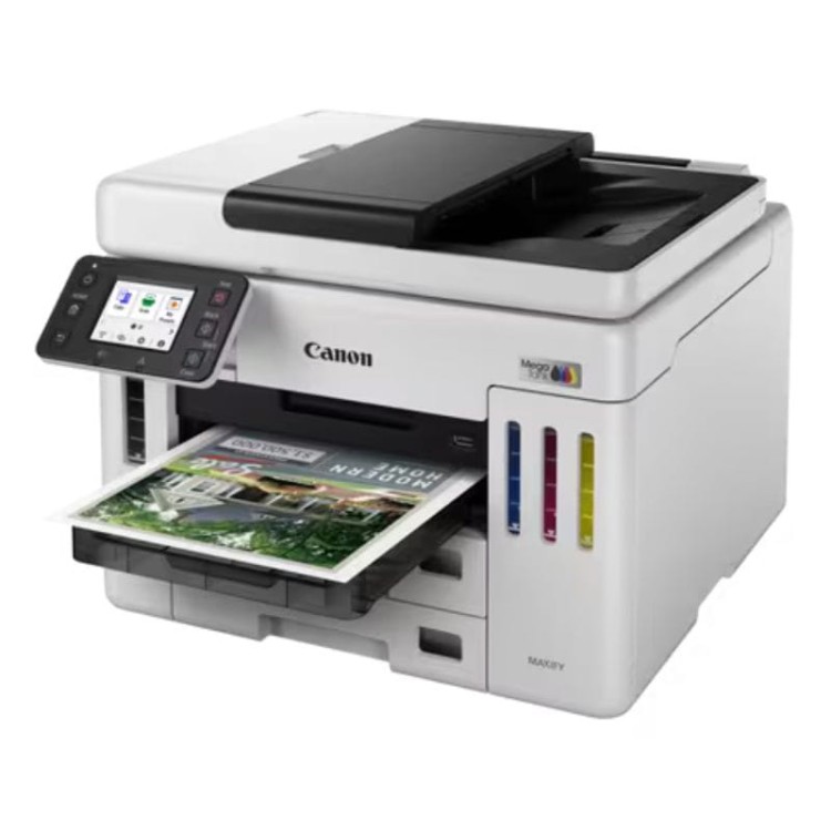 Drukarka Canon GX7140 - widok 3d z wydrukiem