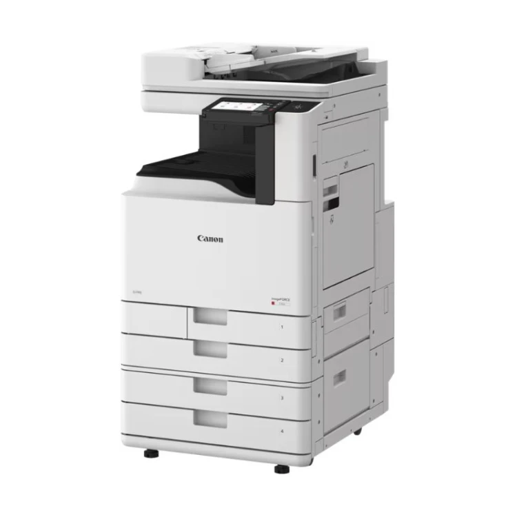 Drukarka Canon imageFORCE C3026 - widok z kasetami 3d