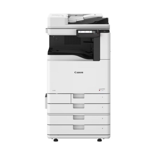 Drukarka Canon imageFORCE C3026 - widok z kasetami z przodu