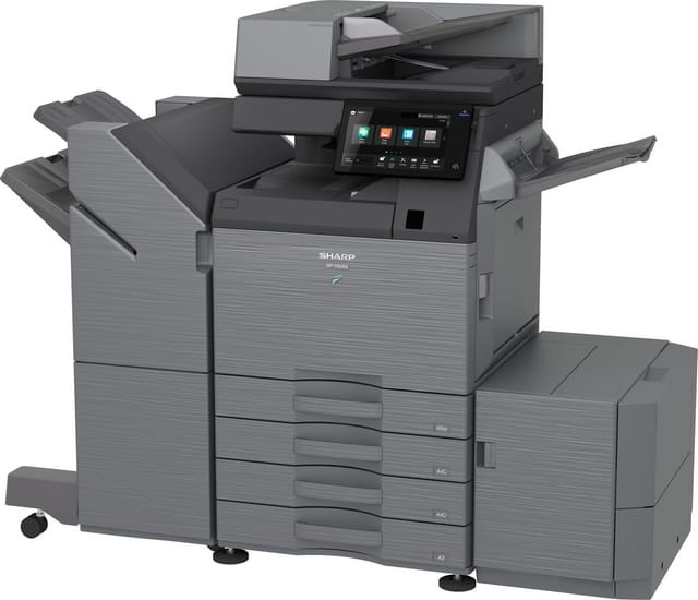 SHARP BP-70M55 z opcjami - widok 3d