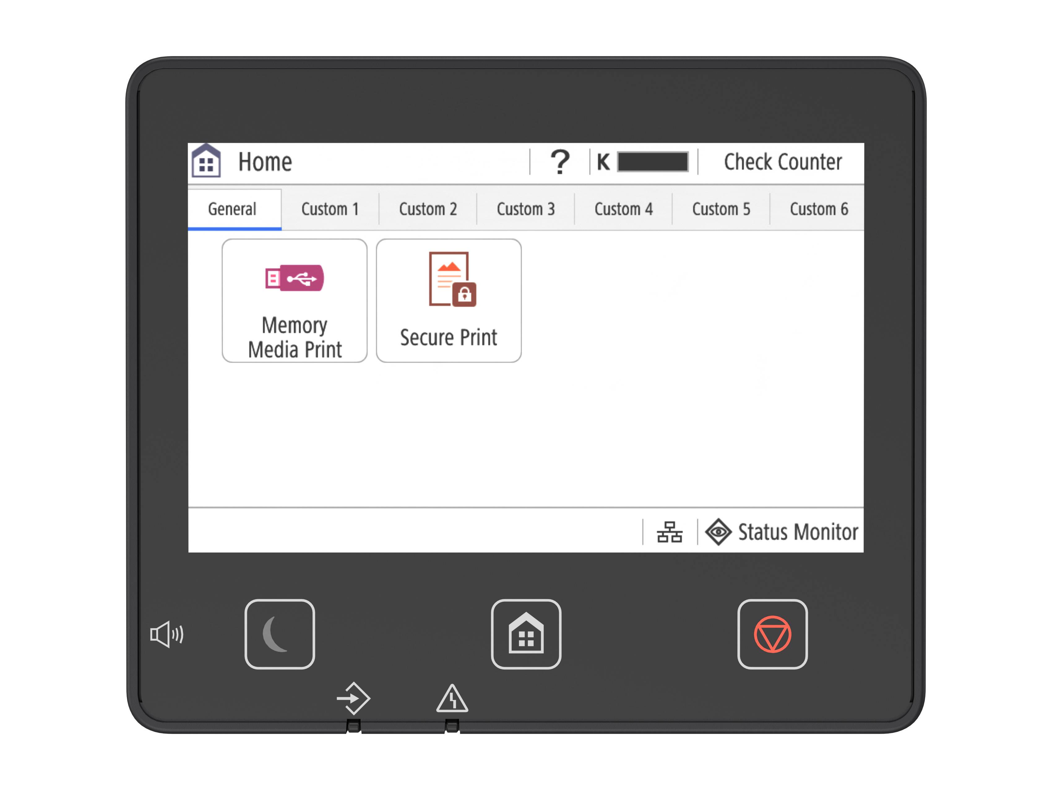 Canon iR 1440P - widok ekranu