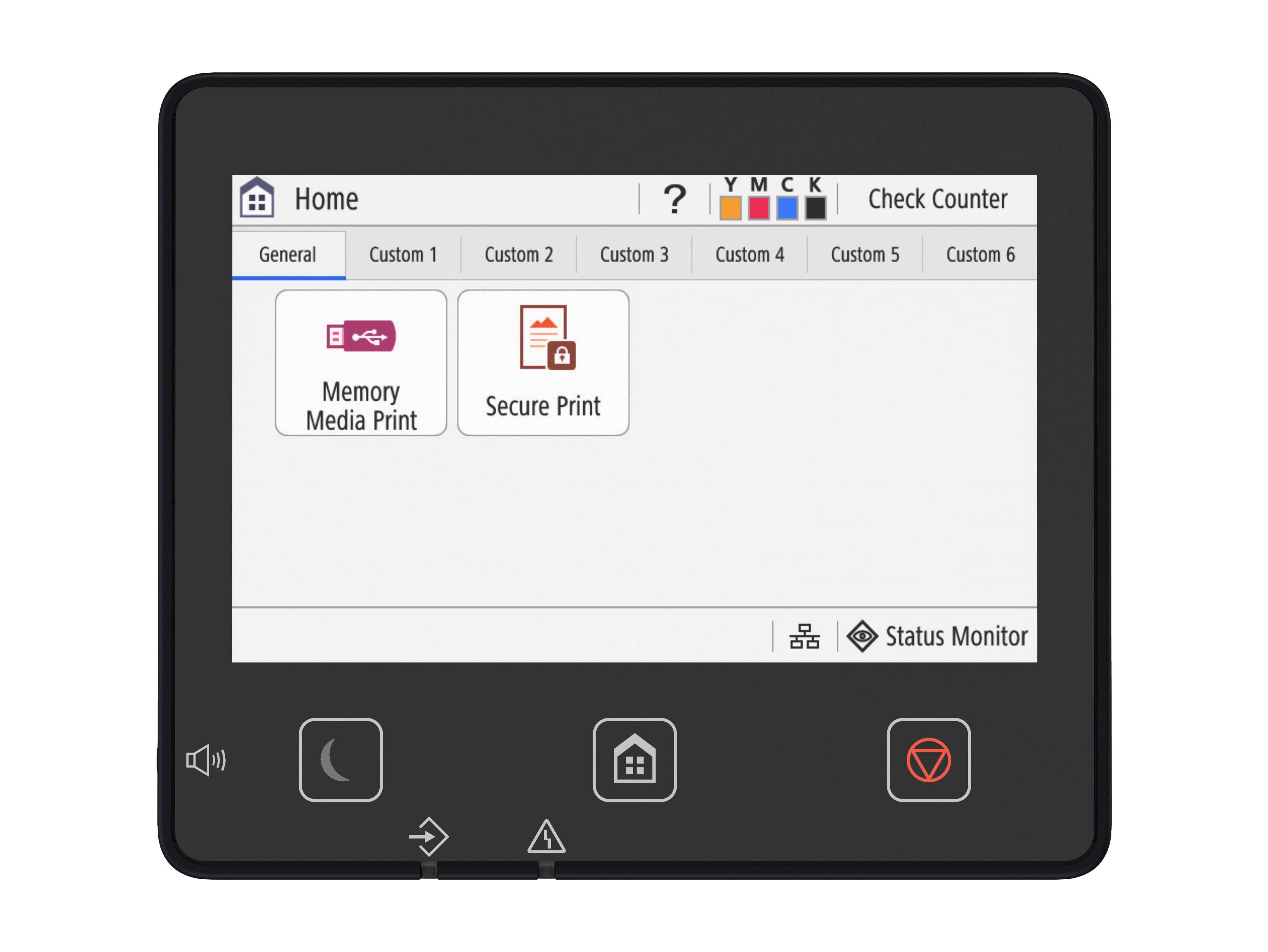 Canon imageFORCE seria C1333 — panel sterowania