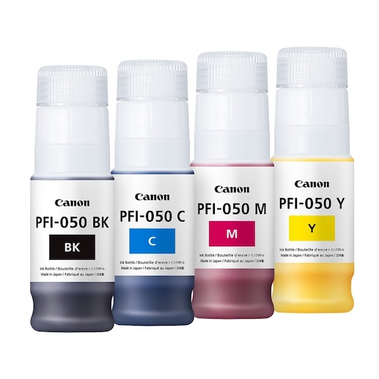 Canon TC-21 – butelki atramentowe PFI-050 70 ml z zabezpieczeniem przed pomyłką