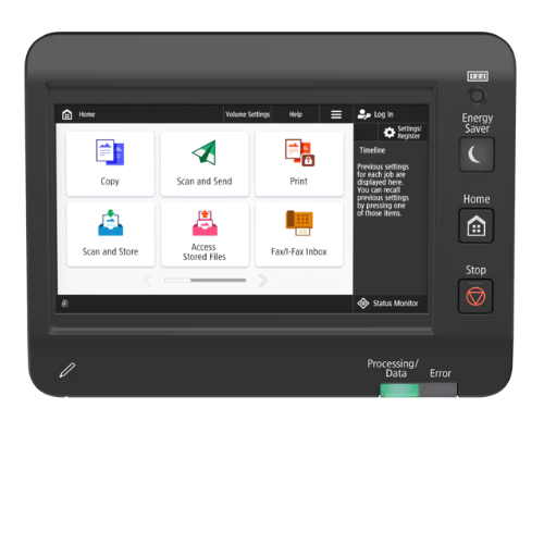 Canon MF842cdw - widok wyświetlacza