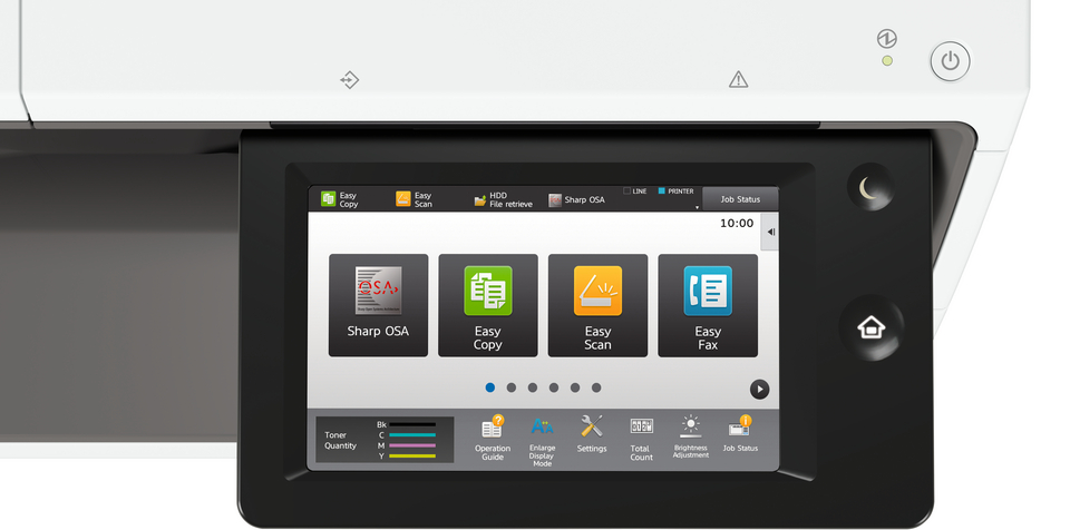 Drukarka Sharp MX-C303WH - panel