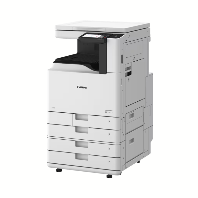 Canon imageFORCE seria 400 - widok 3d z kasetami
