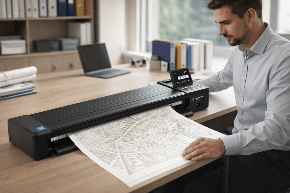 Colortrac SmartLF Scan! 24 — przenośny skaner wielkoformatowy z walizką transportową